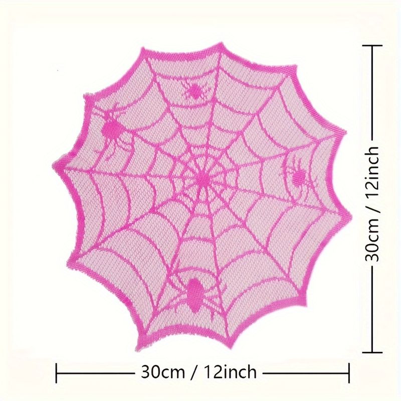 VIKAMA Rose Red Lace Spider We - Spider Web Halloween Decoration 评论和价格