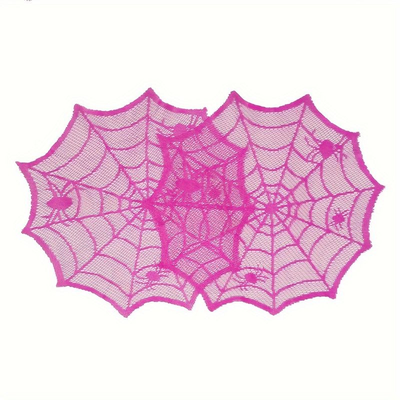 VIKAMA Rose Red Lace Spider We - Spider Web Halloween Decoration 评论和价格