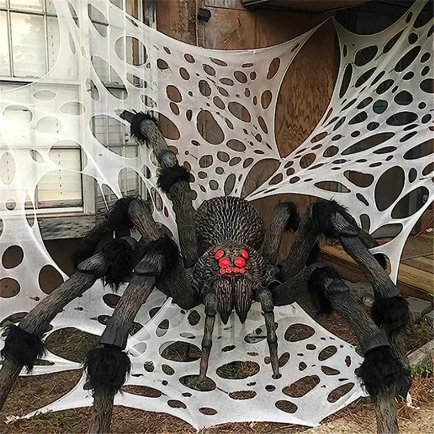 1x2m 1X4m 2x4m Fake Spider Web - Spider Web Halloween Decoration 评论和价格