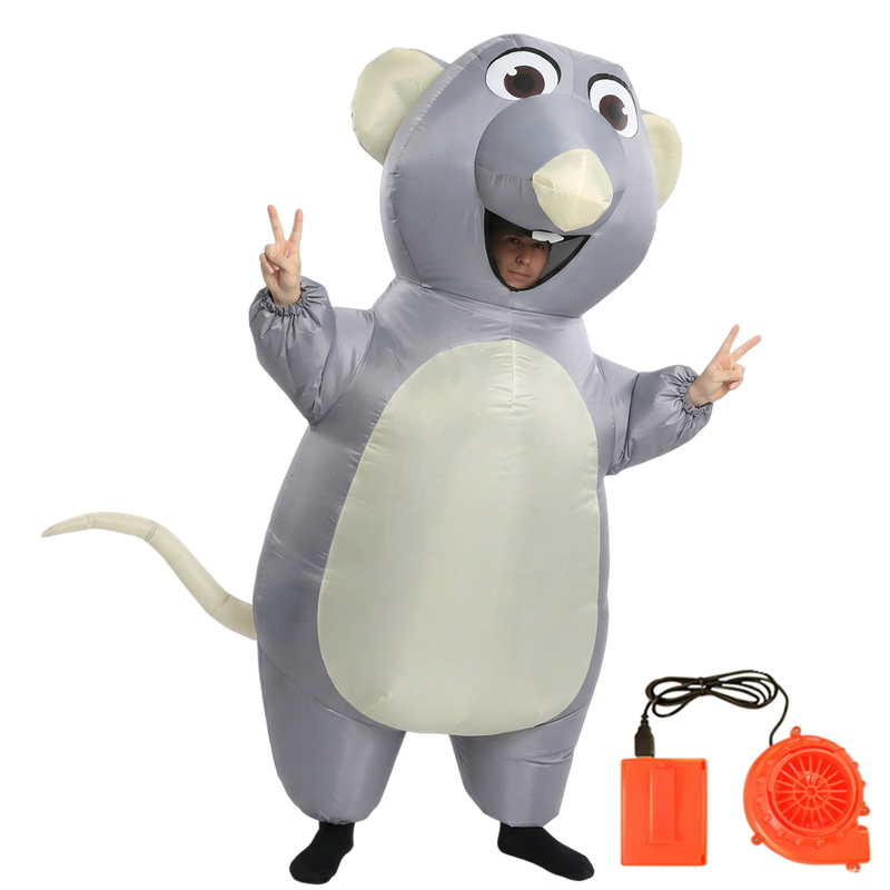 Adult Kids Inflatable Gray Mou - Halloween Costume Kids 评论和价格