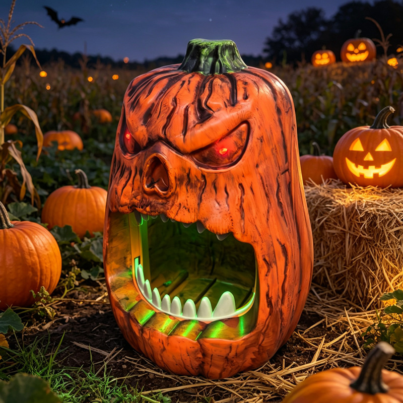 Halloween LED Lighted Pumpkin  - Pumpkin Lantern Halloween 评论和价格