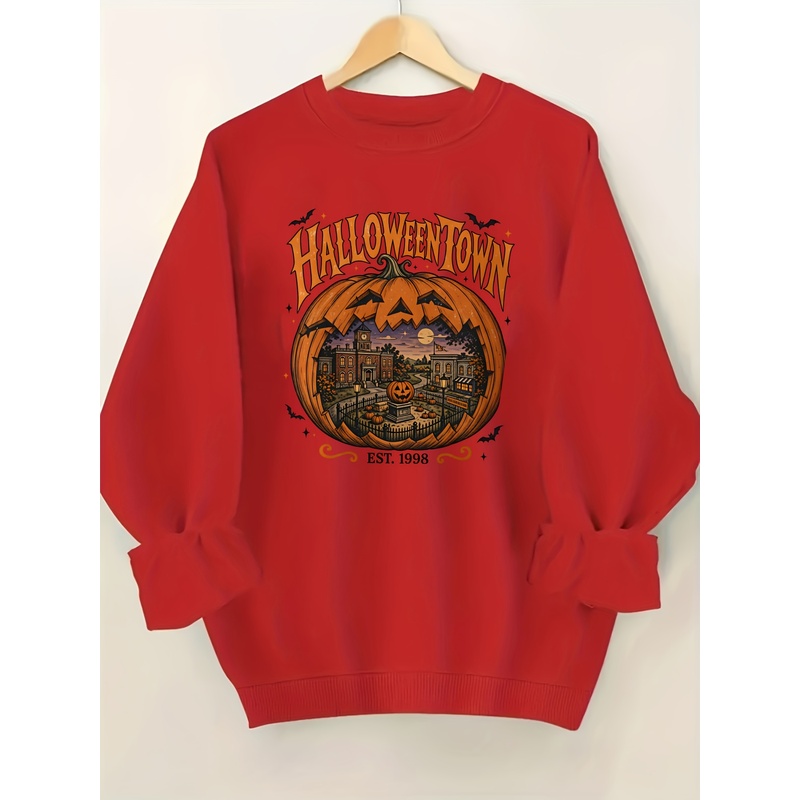 Summer Halloween Town Printed  - Pumpkin Lantern Halloween 评论和价格