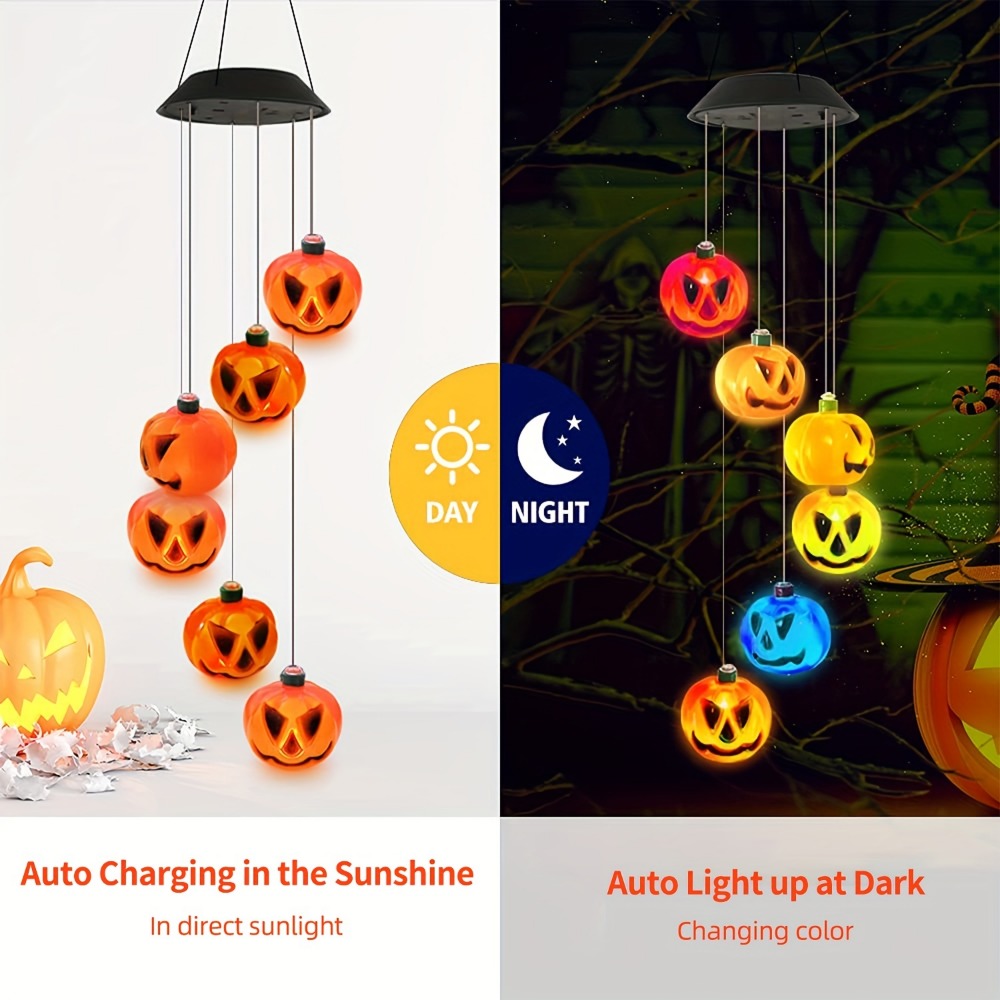 Solar-Powered Halloween Pumpki - Halloween Pumpkin Decor Led 评论和价格
