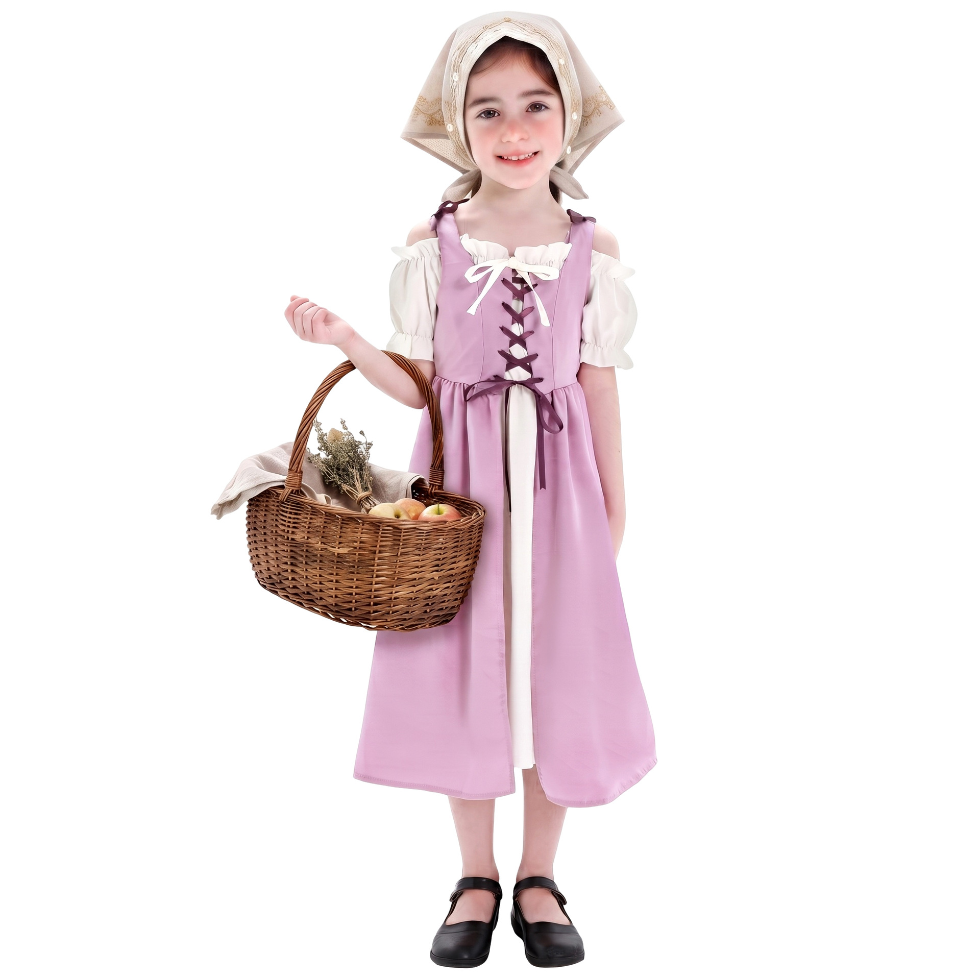 Kids Medieval Costume Girls Vi - Halloween Costume Kids 评论和价格