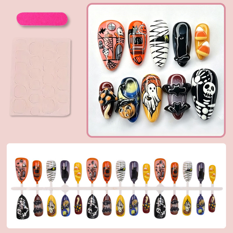 30pcs New Halloween Style Fals - Halloween Skeleton Decoration 评论和价格