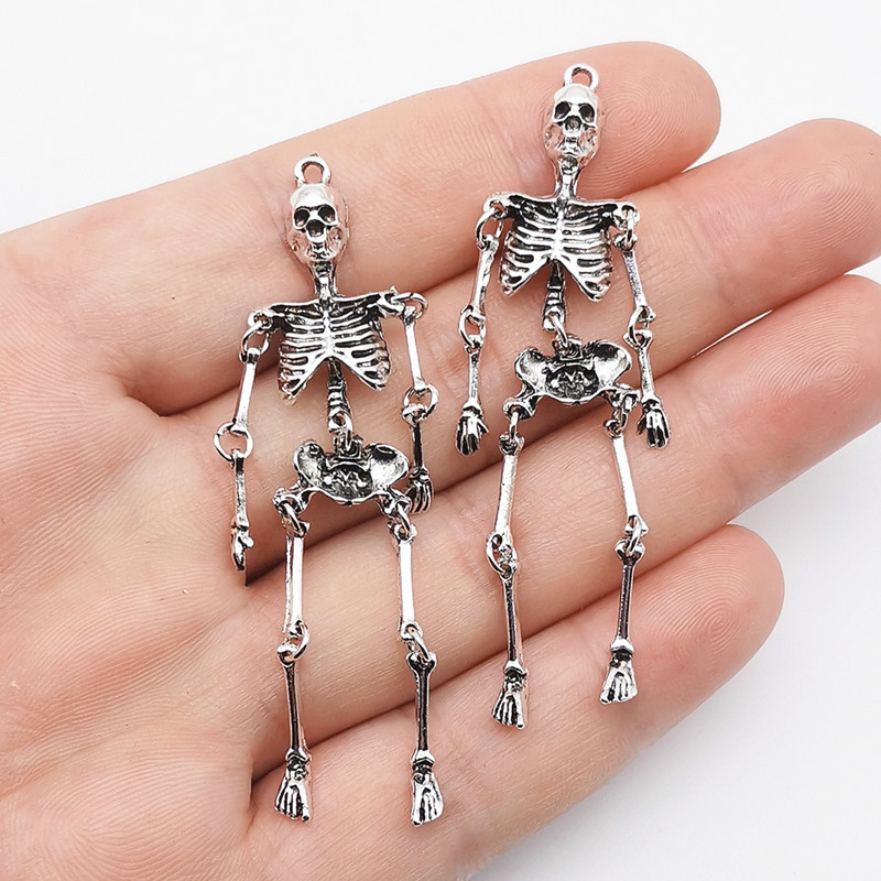 2/5/10PCS Retro Skull Skeleton - Halloween Skeleton Decoration 评论和价格