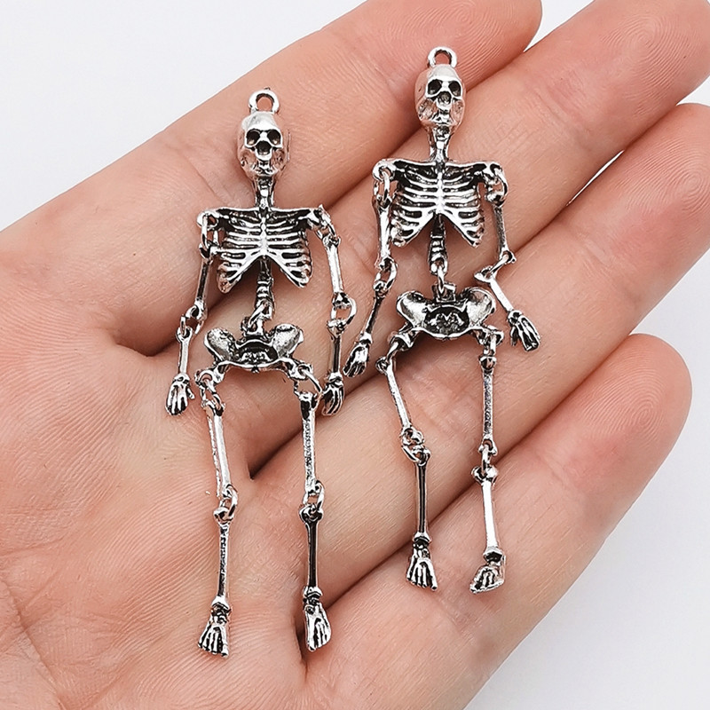 2/5/10PCS Retro Skull Skeleton - Halloween Skeleton Decoration 评论和价格