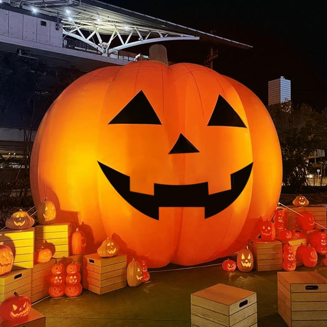 Giant 10Ft Halloween Inflatabl - Halloween Pumpkin Decor Led 评论和价格