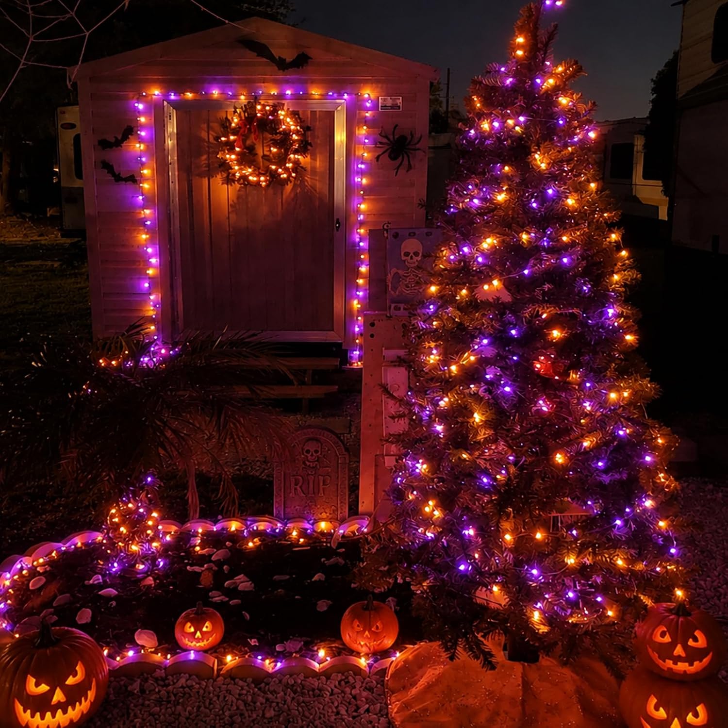 Halloween Solar Copper Wire St - Halloween Led String Lights Orange 评论和价格