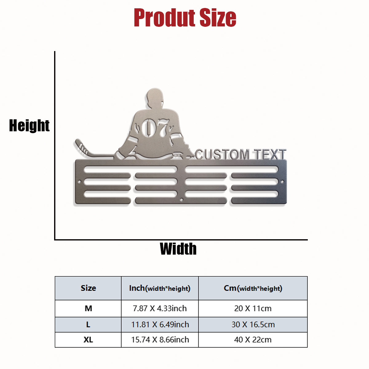 1pc Custom Ice Hockey Metal Me - Halloween Party Supplies 评论和价格