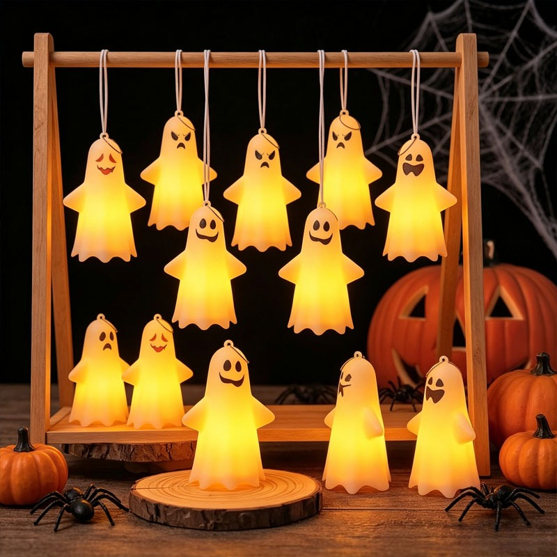 Halloween Ghost Lantern Mini H - Pumpkin Lantern Halloween 评论和价格