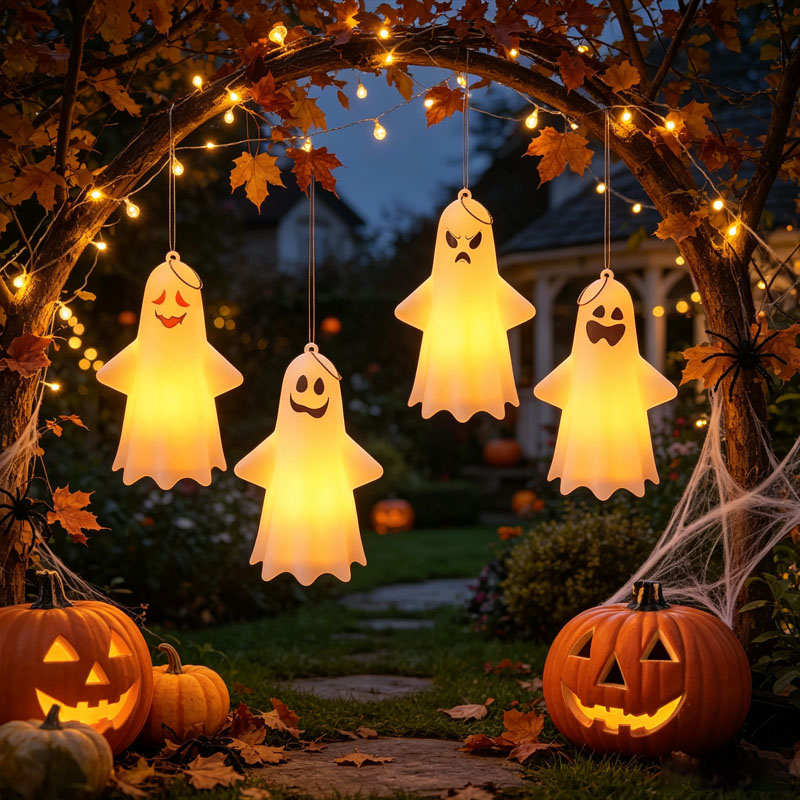 Halloween Ghost Lantern Mini H - Pumpkin Lantern Halloween 评论和价格