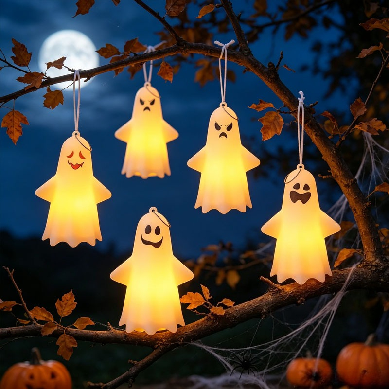 Halloween Ghost Lantern Mini H - Pumpkin Lantern Halloween 评论和价格