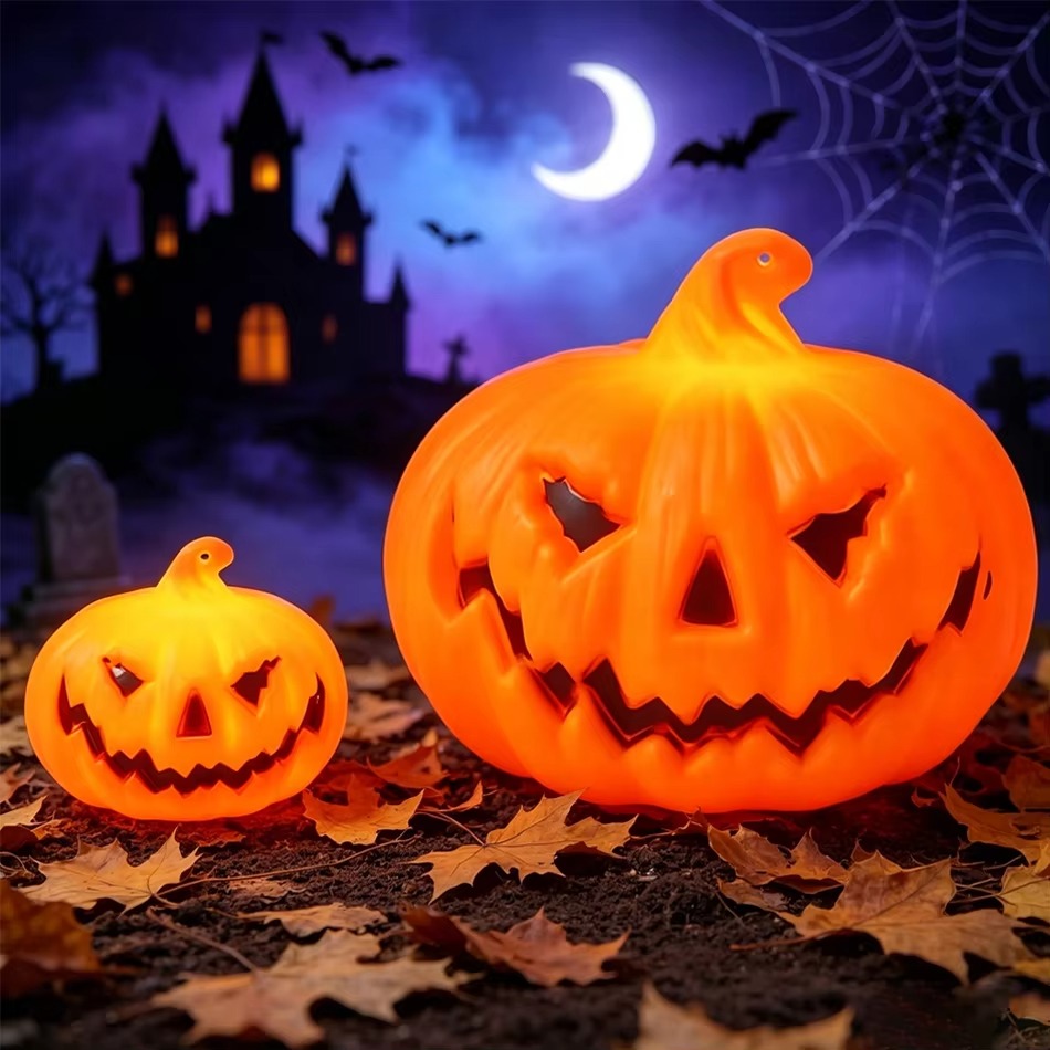LED Pumpkin Lamp Warm Light Ja - Pumpkin Lantern Halloween 评论和价格
