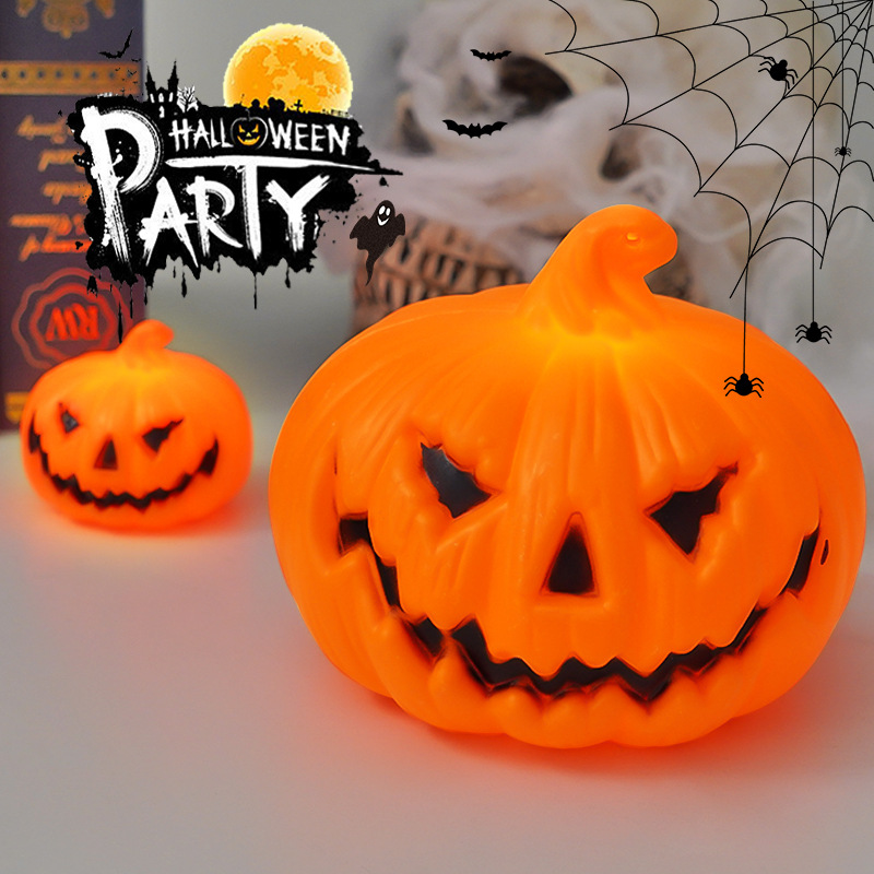 Halloween LED Pumpkin Lamp Orn - Halloween Pumpkin Decor Led 评论和价格